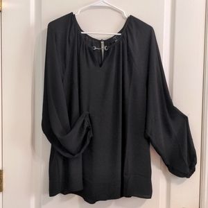 Tahari Blouse Black XL